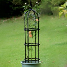 Yettayeogi 藤蔓植物花盆支架 黑色 20 x 110 cm, 1個