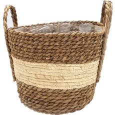 NEOLIN 園藝裝飾麥稈花盆套籃 M, D款