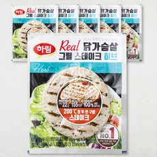 하림 Real 닭가슴살 그릴스테이크 허브, 100g, 6개