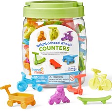 hand2mind Learning Resources 彩虹巴士計數套組 IN94439, 1套