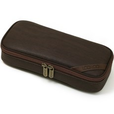 LOONLOON 664 木質標準鉛筆盒, 1個, 深棕色