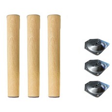 요롬코롬 원목 테이블 상 다리 50cm 경사형, 목재, 3개