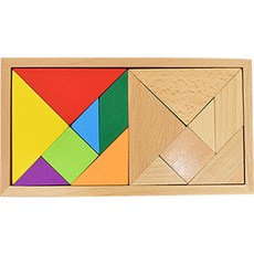 GabeFamily 兒童雙層七巧板 KS1541, 1人, 混合顏色