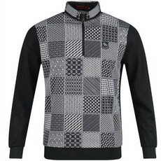 YAMAGUCHI GOLF Yamaguchi男款奢華高爾夫獨特半拉鍊長袖高爾夫球衣 YG3S402