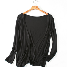 Bio Brown女款不對稱日常開襟衫