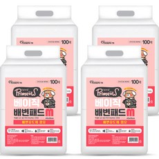 PRIMEOW 基本款狗狗尿布墊, 100入, 4個