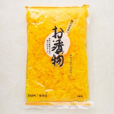 단무지 슬라이스, 1kg, 1개