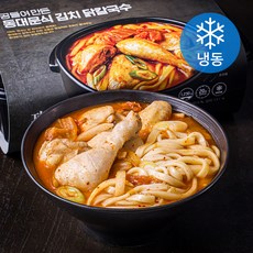 공들여만든 동대문식 김치 닭칼국수 밀키트 (냉동), 1.23kg, 1개
