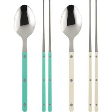 Sierre Parve 餐具套組 2 件, 淡綠色，象牙色, 2便士勺+2便士筷子
