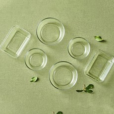 Glasslock 格拉氏洛克 豐盛餐桌擺盤 2人套餐 6件組, 飯碗 2入 + 湯碗 2入 + 小菜盤 2入, 透明