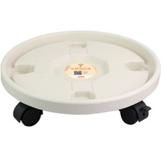 엠제이 이동식 화분 받침대, 화이트