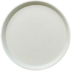 MJ 簡約彩色圓形花盆托盤, 米色