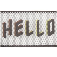 양드레 미끄럼방지 현관 코일매트 60 x 90 cm, 헬로 타일, 1개