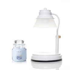 Aindy Timer Candle Warmer+Yankee Candle 小罐海灘漫步 104 克套組, Peach Woke, 白色