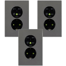 TILINS 切斷待機電力1孔插座鎂, 3個