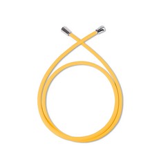 Aqua Duo Scale X 防纏結淋浴軟管+ 扳手套組, 2m, 黃色, 1條