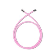 아쿠아듀오 물때 꼬임방지 샤워호스 + 스패너, 2m, 핑크