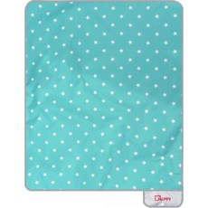 Derhappy 提袋一體成型雙面防水單人野餐墊, 星星 翠綠色