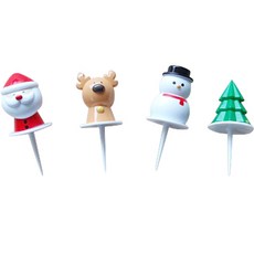 聖誕節蛋糕插牌4件組 MP017, 1套