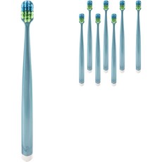 Enliini 柔軟雙層刷毛牙刷 藍色, 8入, 1個