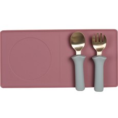 Blue Mama Everyone Eye 矽膠長方形托盤, 粉色