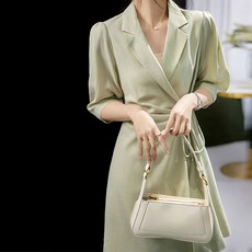 페이퍼먼츠 단정한 랩스타일 더블카라 미니 원피스 04205