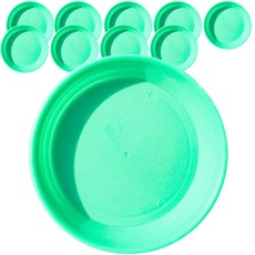 Pporpick 彩色漂亮花盆托盤 10入, 綠色