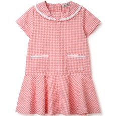 renoma kids 女童夏季海洋風格子連身裙 R2322O620101