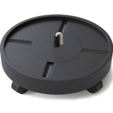 Brui 線條 移動式花盆架, 黑色