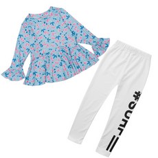 GOING KIDS 童款可愛櫻桃印花長袖泳衣+緊身長泳褲組