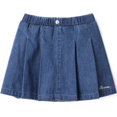 Perimitz 女童款牛仔褶皺裙 P2321S602