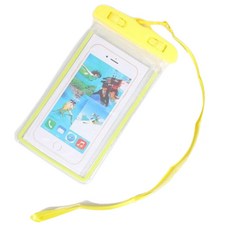 피어니스트 원터치 핸드폰 방수백, 옐로우, 2개