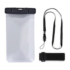 MJ 運動休閒水上活動臂帶兩用彩色防水袋, 1個, 透明