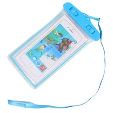 PEONIST 一鍵式手機防水袋, 藍色, 2個