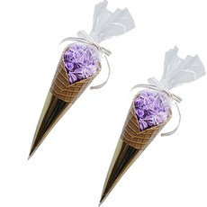 Sense Life 烘焙冰淇淋甜筒模型 2入, 02 紫色