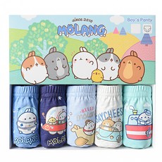 BABY&I 男童Molang三角內褲5件組