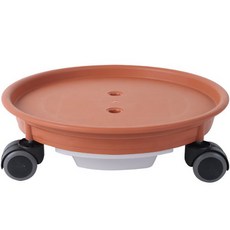 Lagenda 滾輪接水花盆底盤, 淺棕色