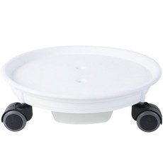 Lagenda 滾輪接水花盆底盤, 白色