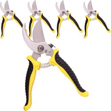 Monacif Baramangs 防滑手柄園藝剪刀 黃黑色, 5個