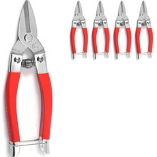 莫納西夫 巴拉芒斯 紅色手柄 直刃 園藝用 剪刀 大, 5個