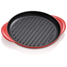 LE CREUSET NT圓形烤盤 電磁爐適用 紅色, 直徑25cm, 1個