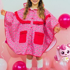 bimbobimba 女童款Hajuping荷葉邊雨衣