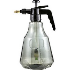 하루연구소 원예 안개분사 공기압식 압축 스프레이 분무기 블랙 2L, 1개