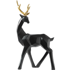 Queens Nest現代居家裝飾迷你鹿, 黑色