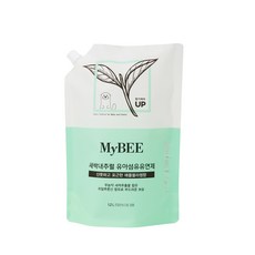 MyBEE 孩童衣物嫩芽柔軟精補充包 蘋果花香, 1.2L, 1個
