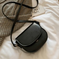 SORIDAL 女性用 Runde 日常圓形收納肩背斜背包, 黑色