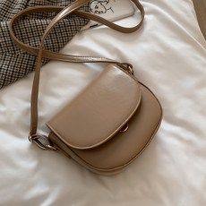 SORIDAL 女性用 Runde 日常圓形收納肩背斜背包, 米色