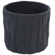 Dubom 仿木圓筒形花盆, 灰色