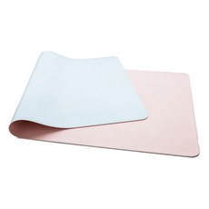 Hotdaysome 皮革書桌滑鼠墊 70 x 35 cm, 粉色淺藍色, 1個
