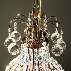 히트조명 그레이스 크리스탈 샹들리에 24등 펜던트 조명 D25900GD, 골드